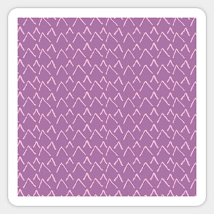 Lilac Simple Mountain Pattern Sticker